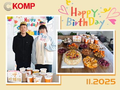 KOMP celebra los cumpleaños de sus empleados con calidez y aprecio